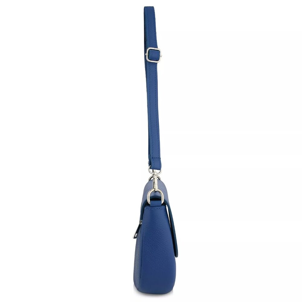 BLUE LEATHER HANDBAG - Picture 3 of 4
